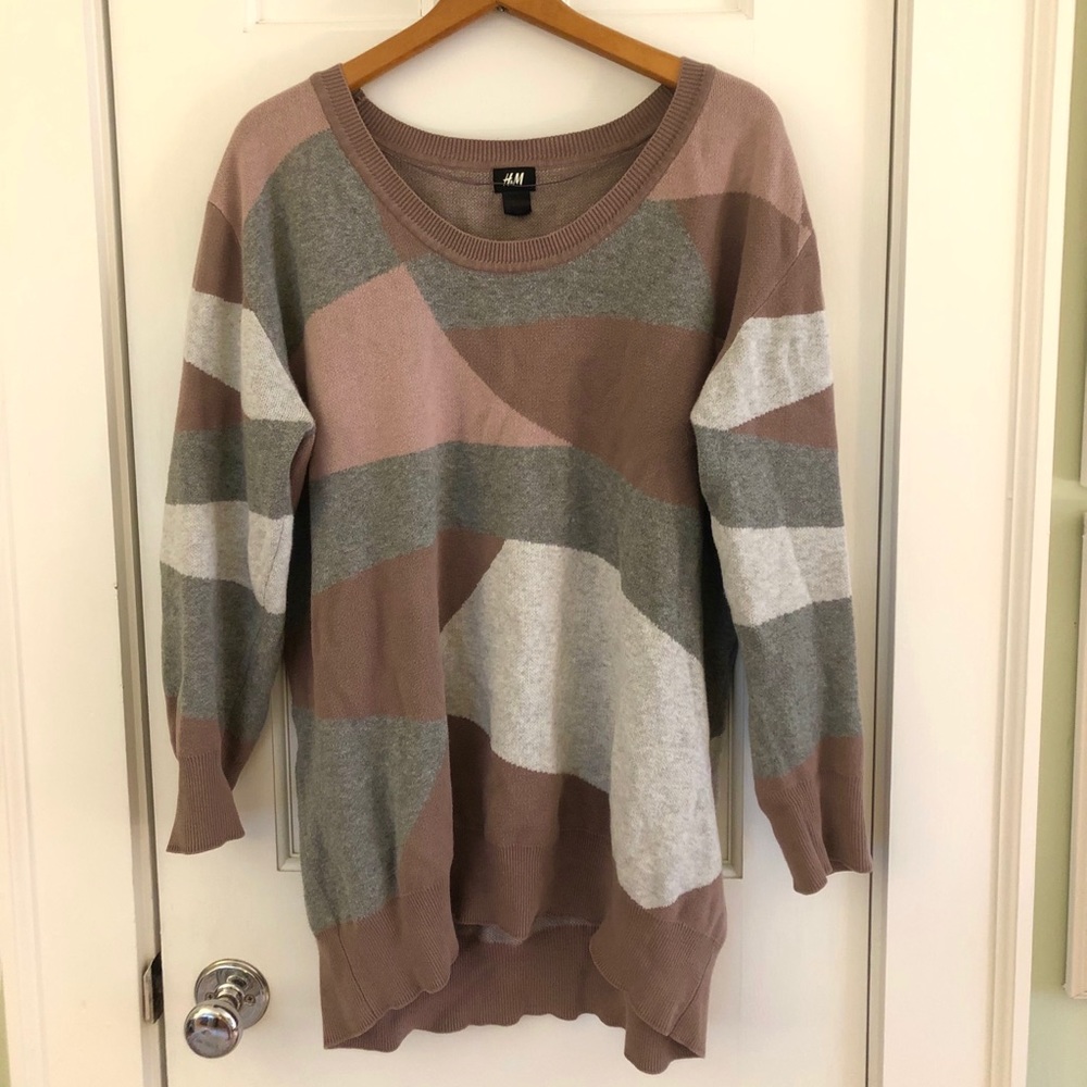 H&M block pattern sweater